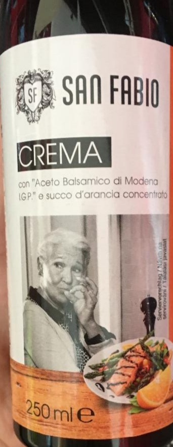 Fotografie - Crema con Aceto Balsamico di Modena e succo d´arancia concentrato (s pomerančovou šťávou) San Fabio