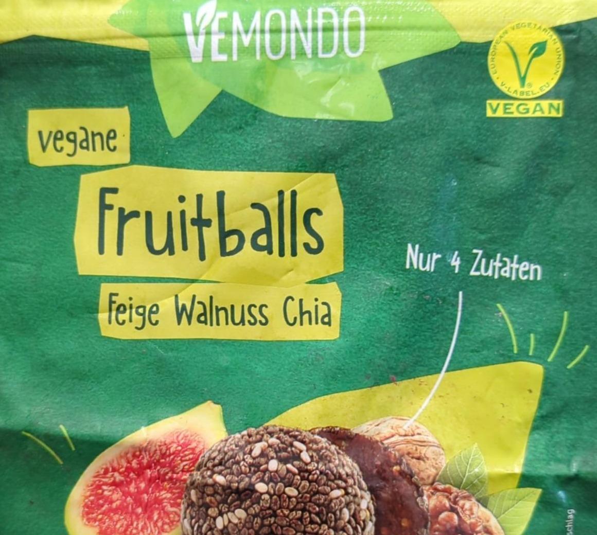 Fotografie - Vegane Fruitballs Feige Walnuss Chia Vemondo
