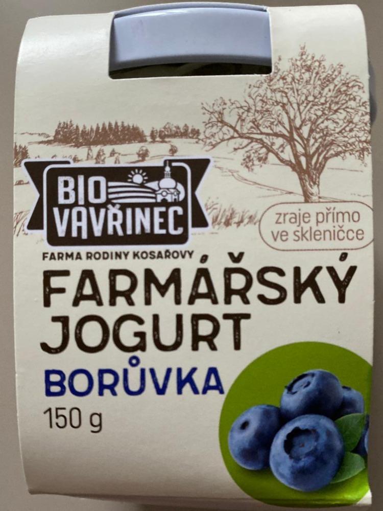 Fotografie - Farmářský jogurt borůvka Bio Vavřinec