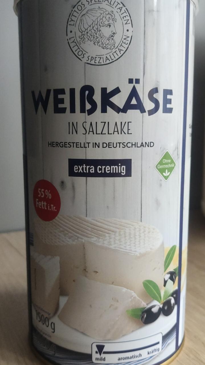 Fotografie - Weißkäse in Salzlake extra cremig 55% fett Lyttos