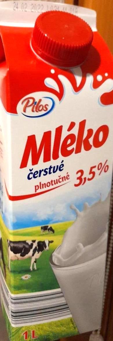 Fotografie - Mléko čerstvé plnotučné 3,5% Pilos