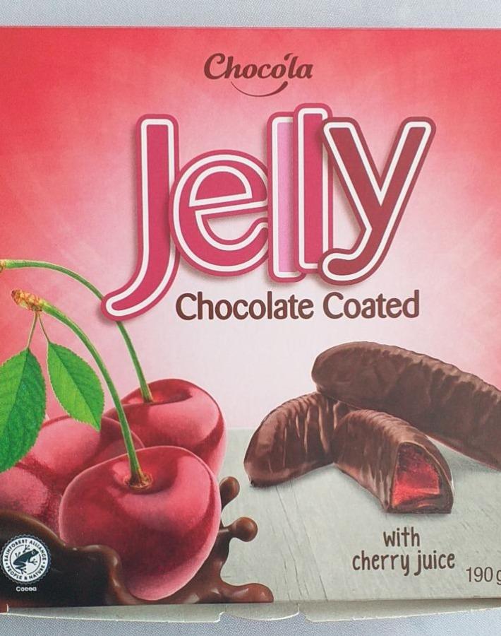Fotografie - Jelly Chocolate Coated with cherry juice Chocola