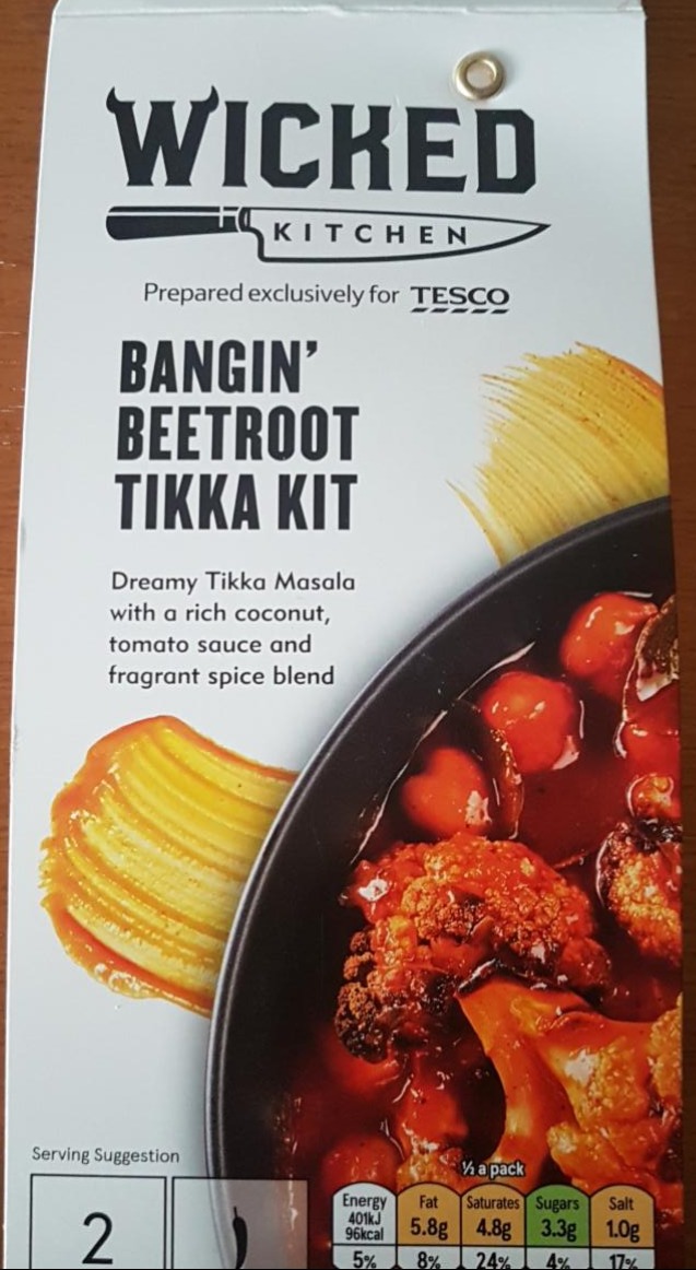 Fotografie - Wicked Kitchen Bangin' Beetroot Tikka Kit Tesco