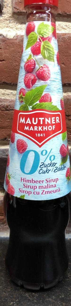 Fotografie - Sirup Himbeere 0% Zucker Mautner Markhof