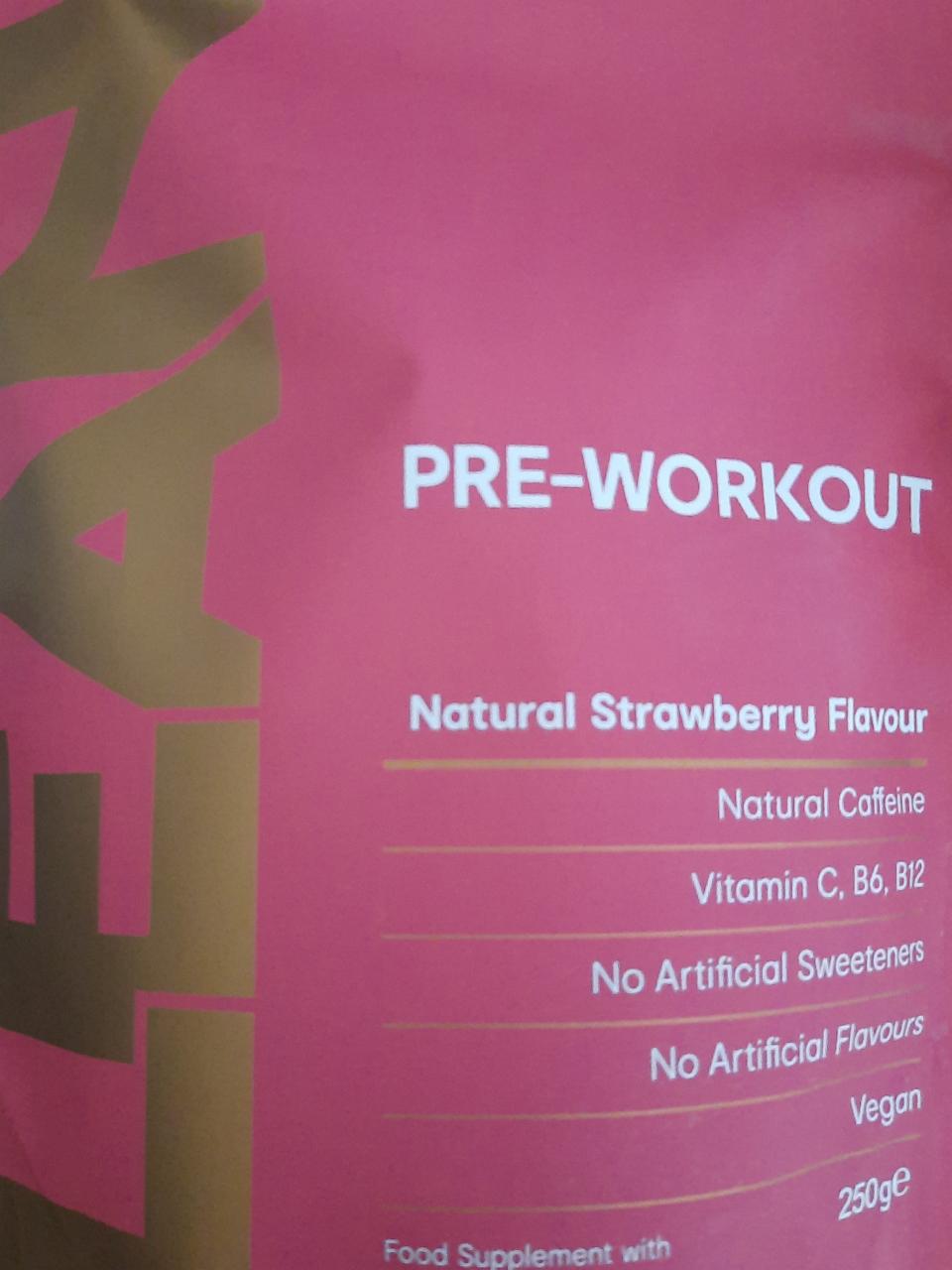 Fotografie - Pre-Workout Natural Strawberry Flavour LEAN