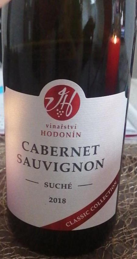 Fotografie - Cabernet Sauvignon suché 2018 Vinařství Hodonín
