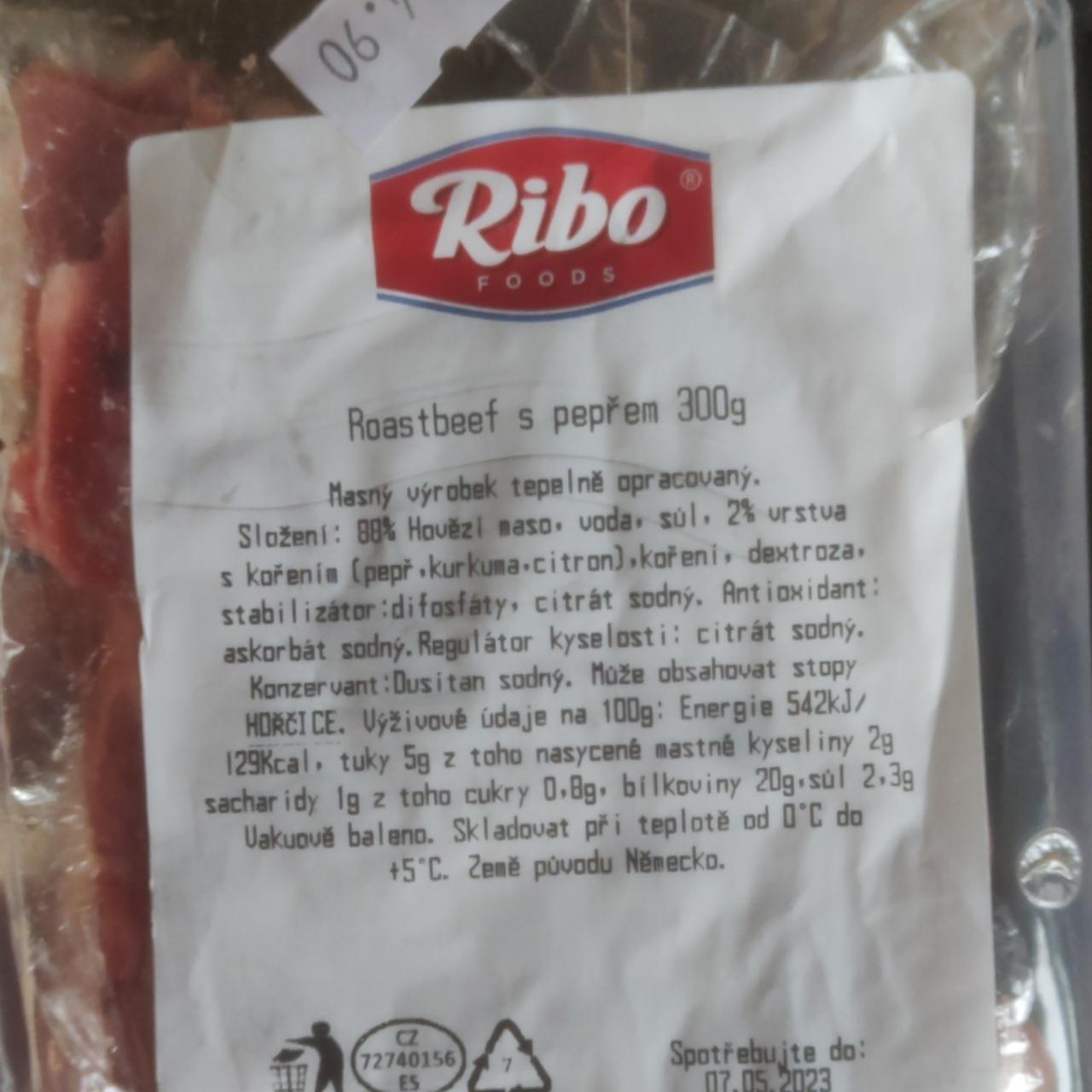 Fotografie - Roastbeef s pepřem Ribo foods