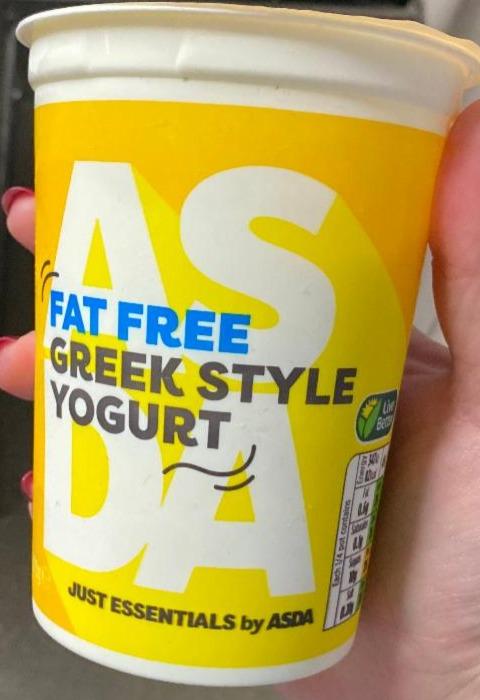 Fotografie - Fat Free Greek Style Yogurt Asda
