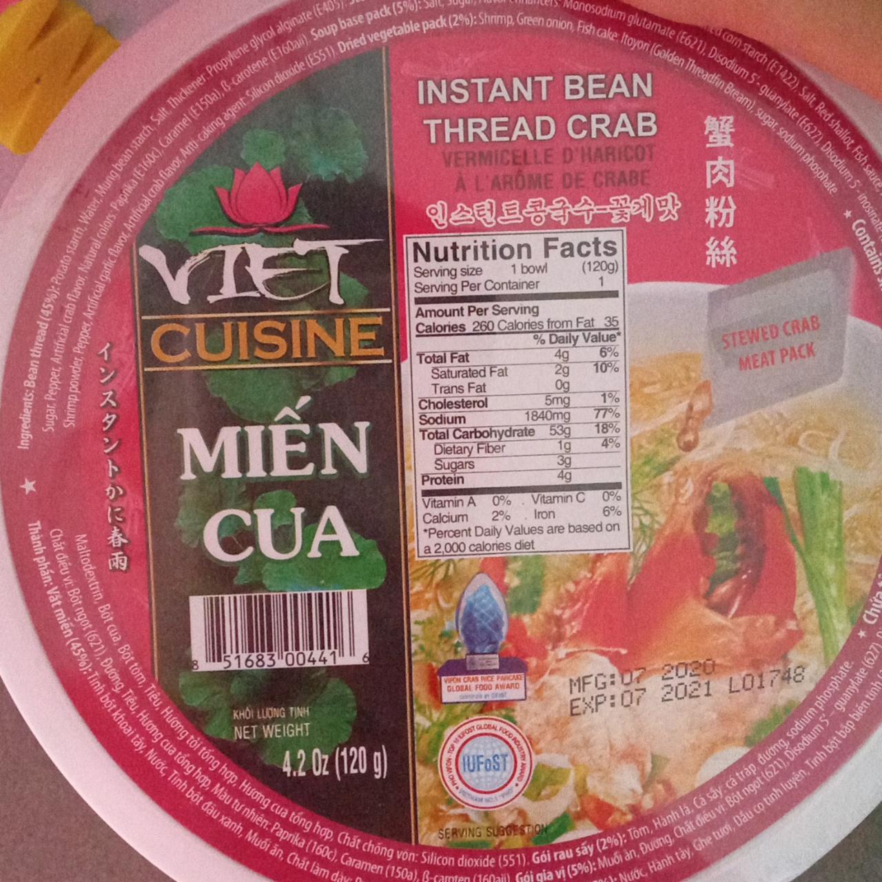 Fotografie - Instant Bean Thread Noodles Viet Cuisine