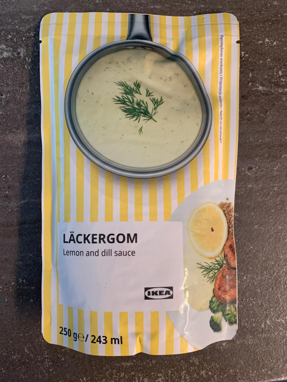 Fotografie - LÄCKERGOM Lemon and dill sauce Ikea