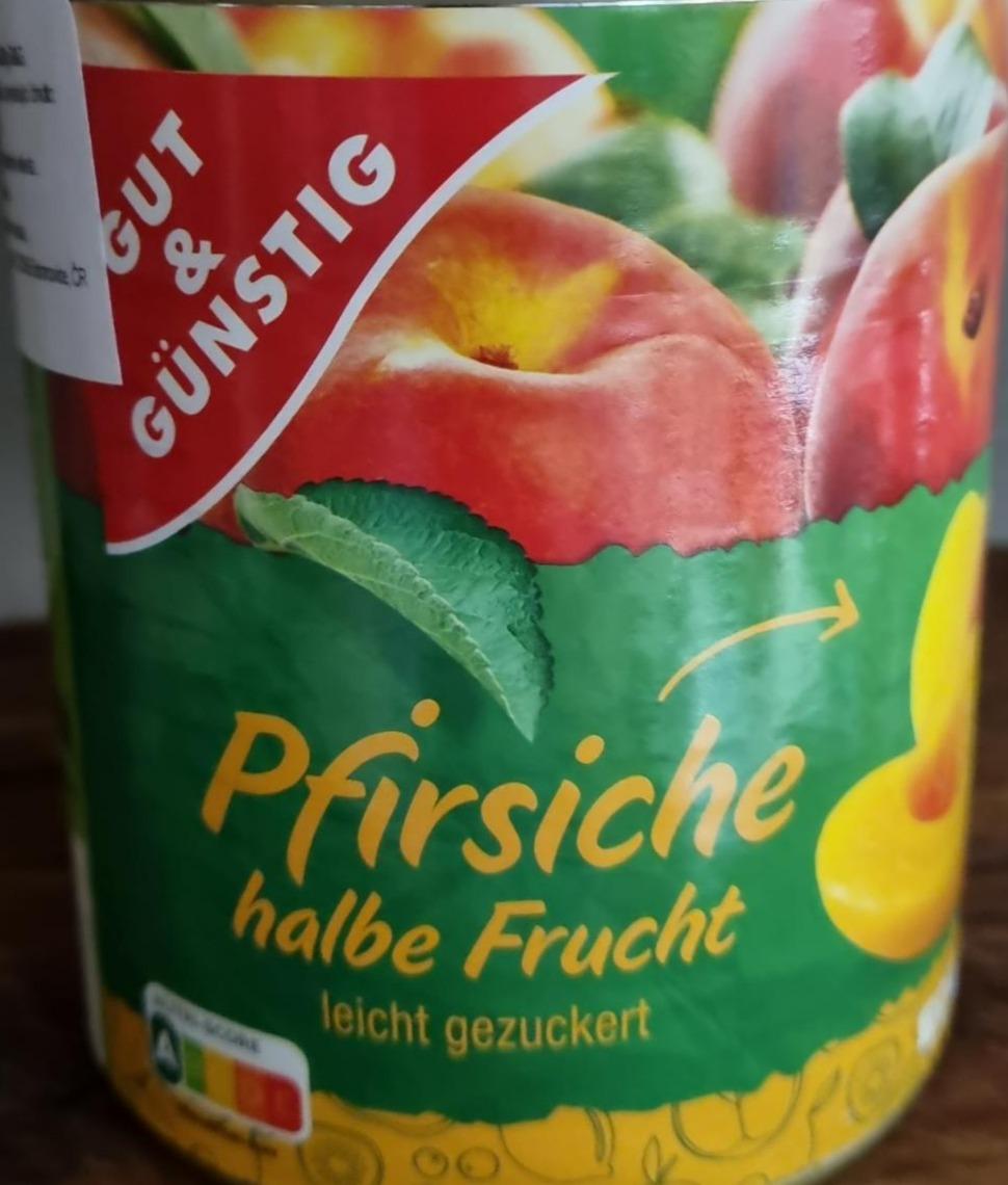 Fotografie - Pfirsiche halbe Frucht Gut&Günstig