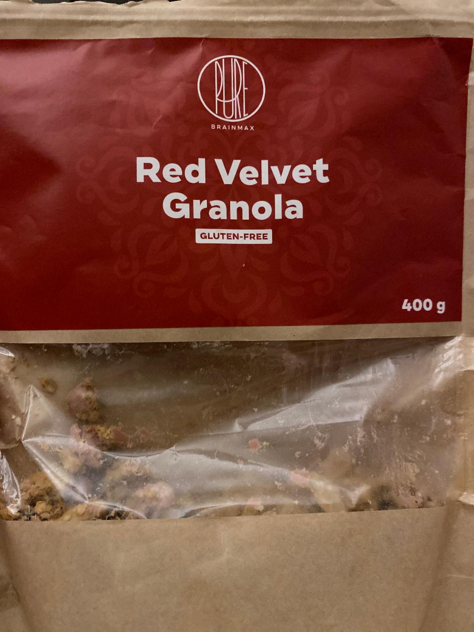 Fotografie - Pure Red Velvet Granola gluten-free BrainMax