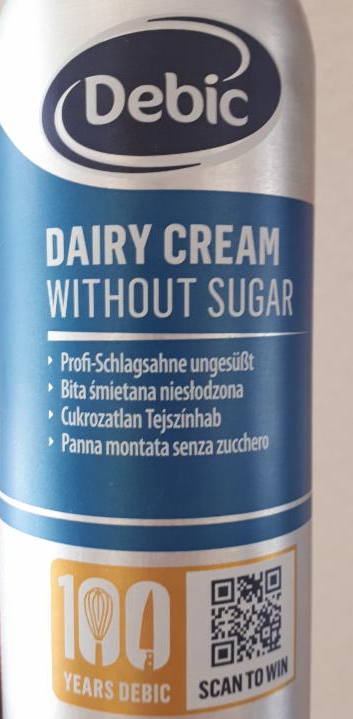 Fotografie - Dairy cream without sugar Debic