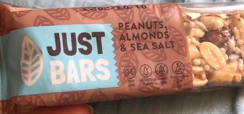 Fotografie - Peanuts, Almonds & Sea Salt Just Bars