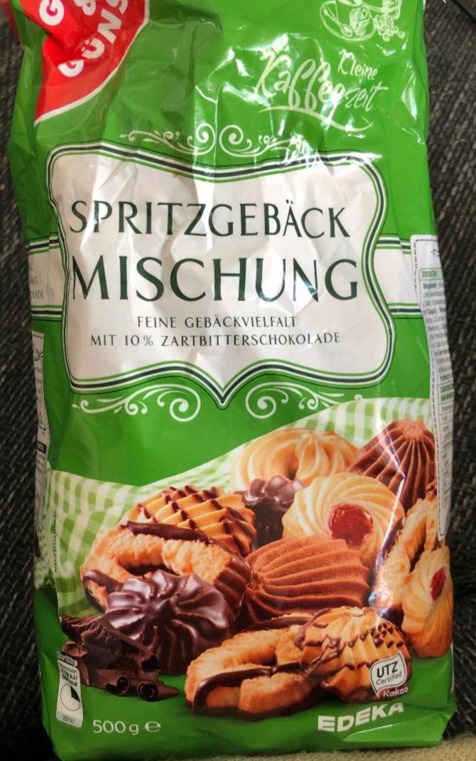 Fotografie - Mix stříkaných sušenek Spritzgebäck mischung Gut & Günstig