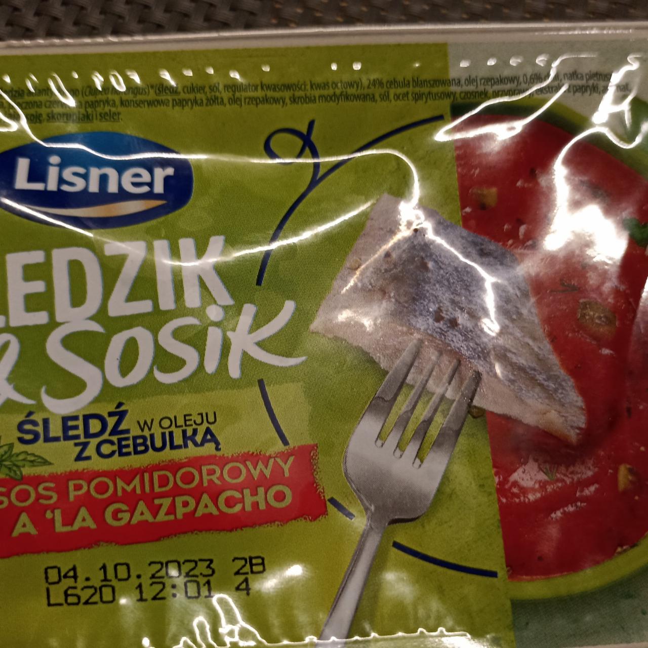 Fotografie - Śledzik & Sosik Śledź w oleju z cebulką sos pomidorowy a'la gazpacho Lisner