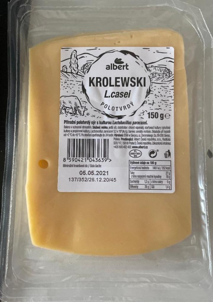 Fotografie - Krolewski L.casei sýr polotvrdý Albert