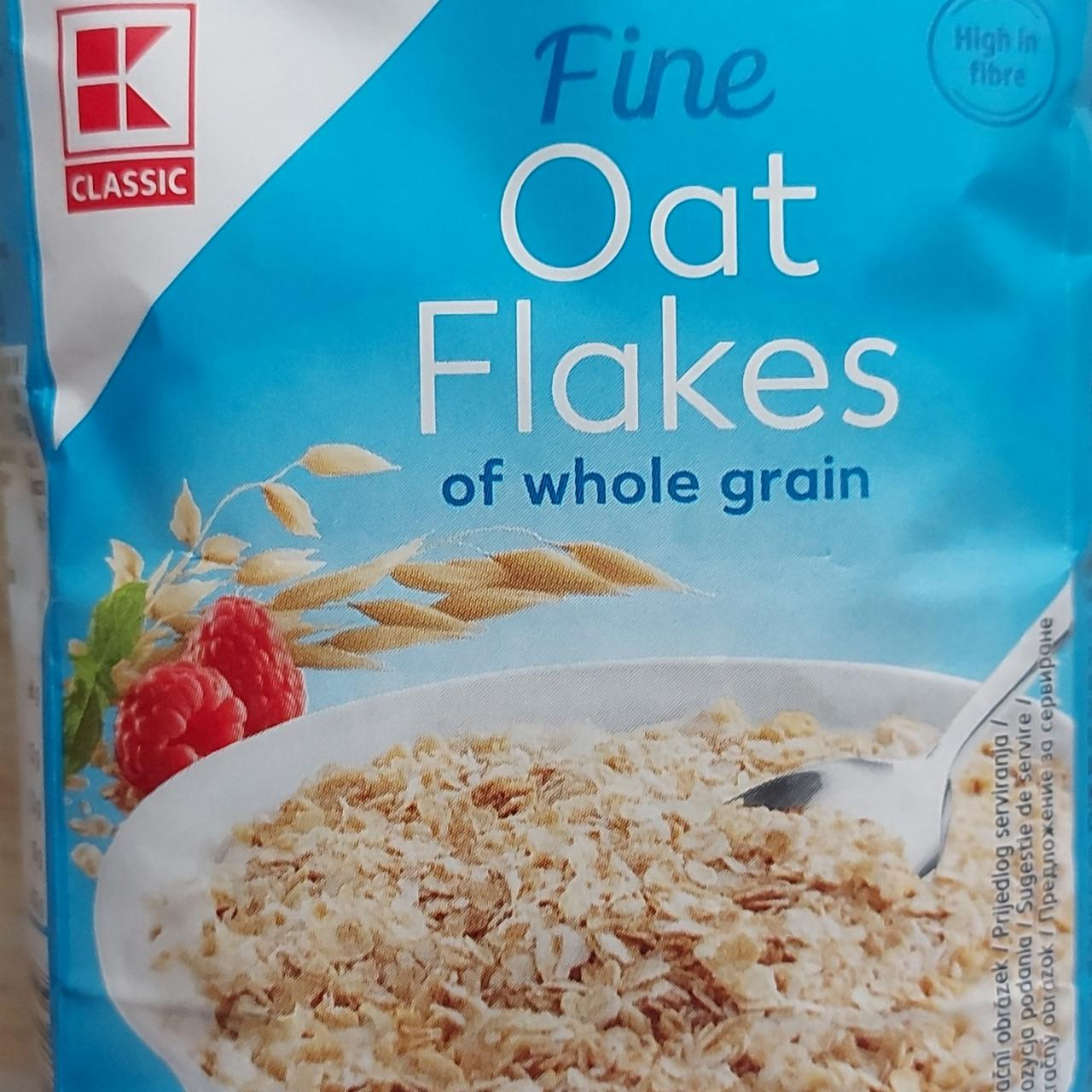Fotografie - Fine oat flakes of whole grain K-Classic