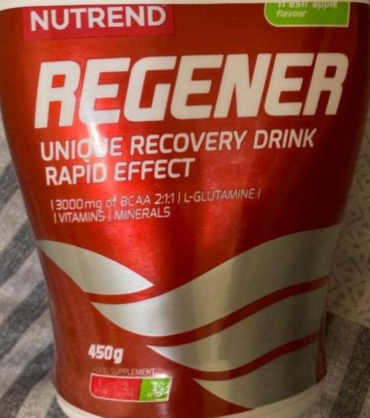 Fotografie - Regener unique recovery drink fresh apple Nutrend