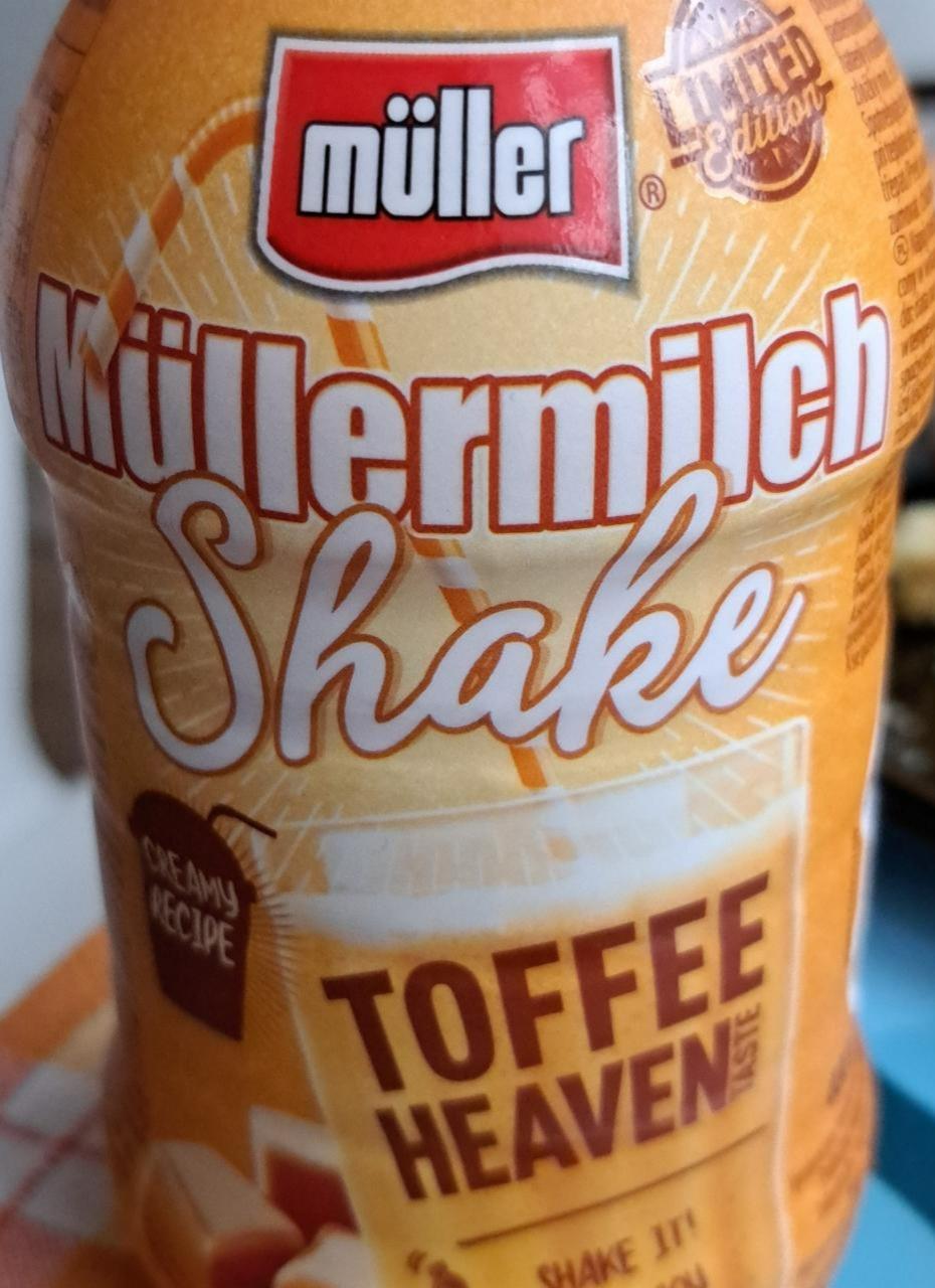 Fotografie - Müllermilch Shake Toffee Heaven taste Müller