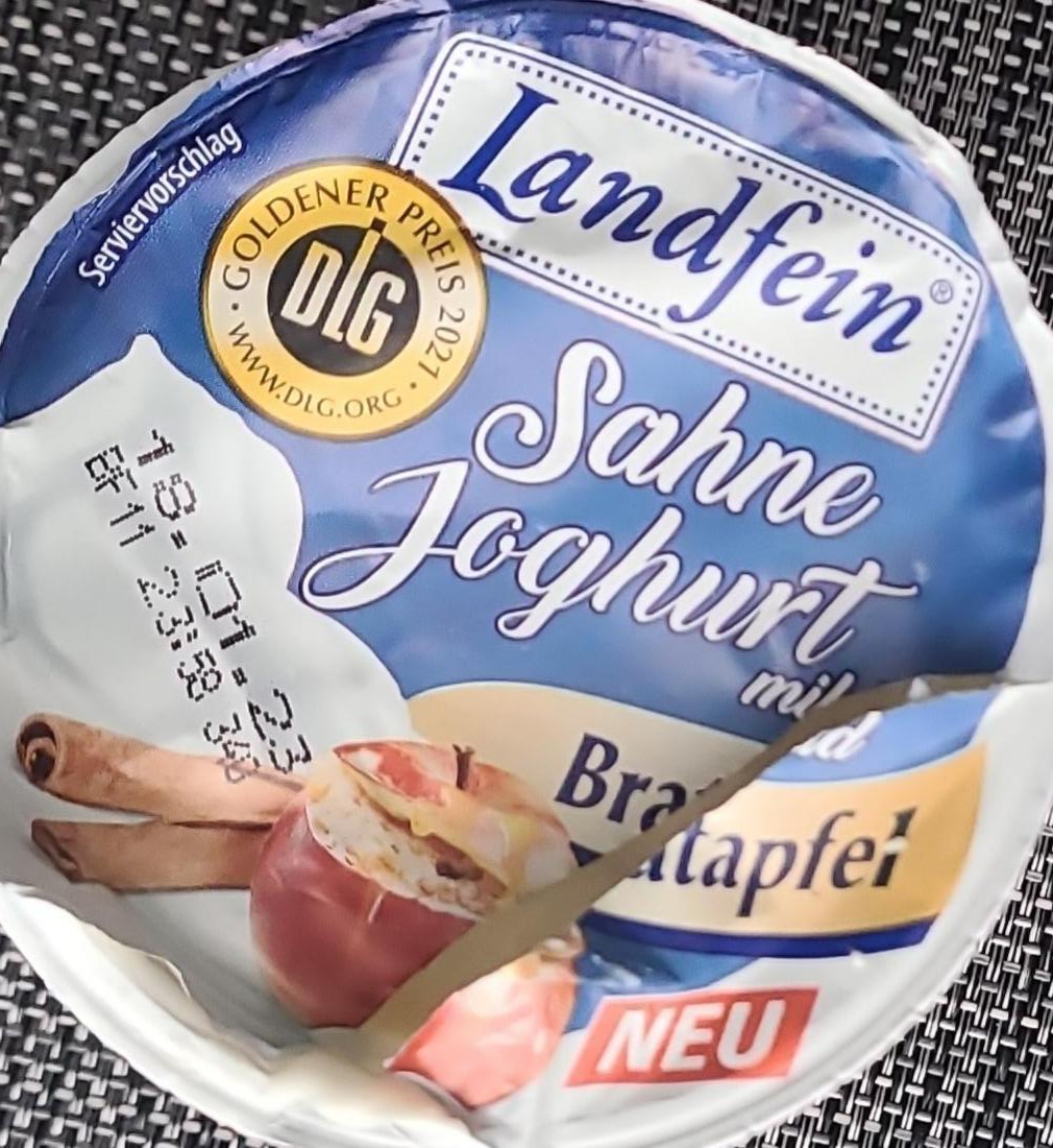 Fotografie - Sahne Joghurt mild Bratapfel Landfein
