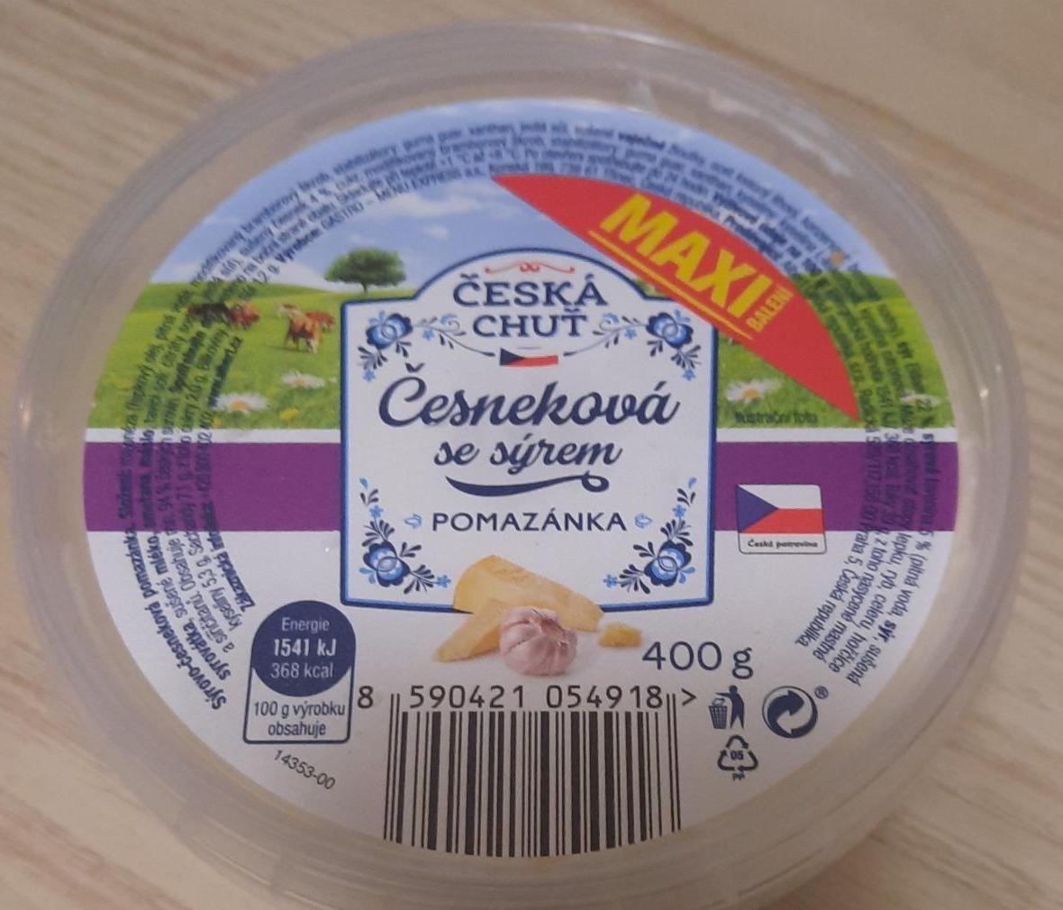 Fotografie - česneková pomazánka se sýrem Česká chuť