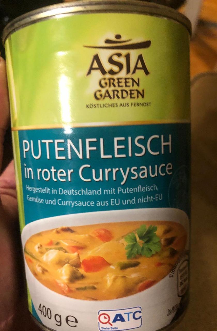 Fotografie - Putenfleisch in roter Currysauce Asia Green Garden