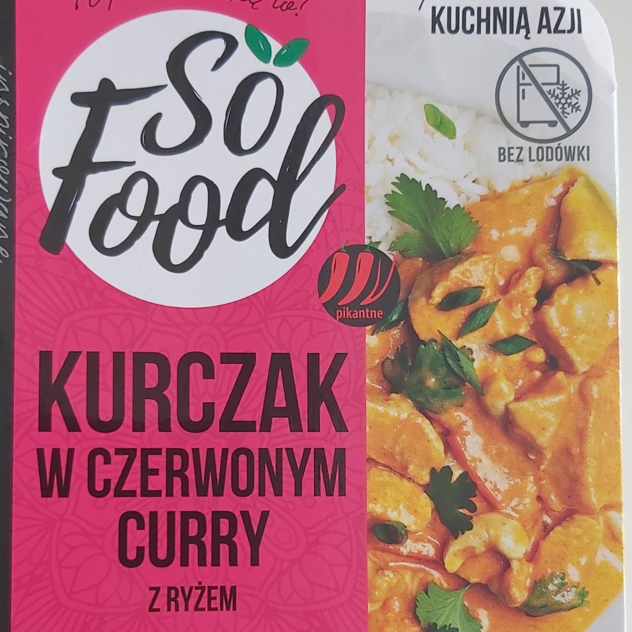 Fotografie - Kurczak w czerwonym curry z ryżem So food