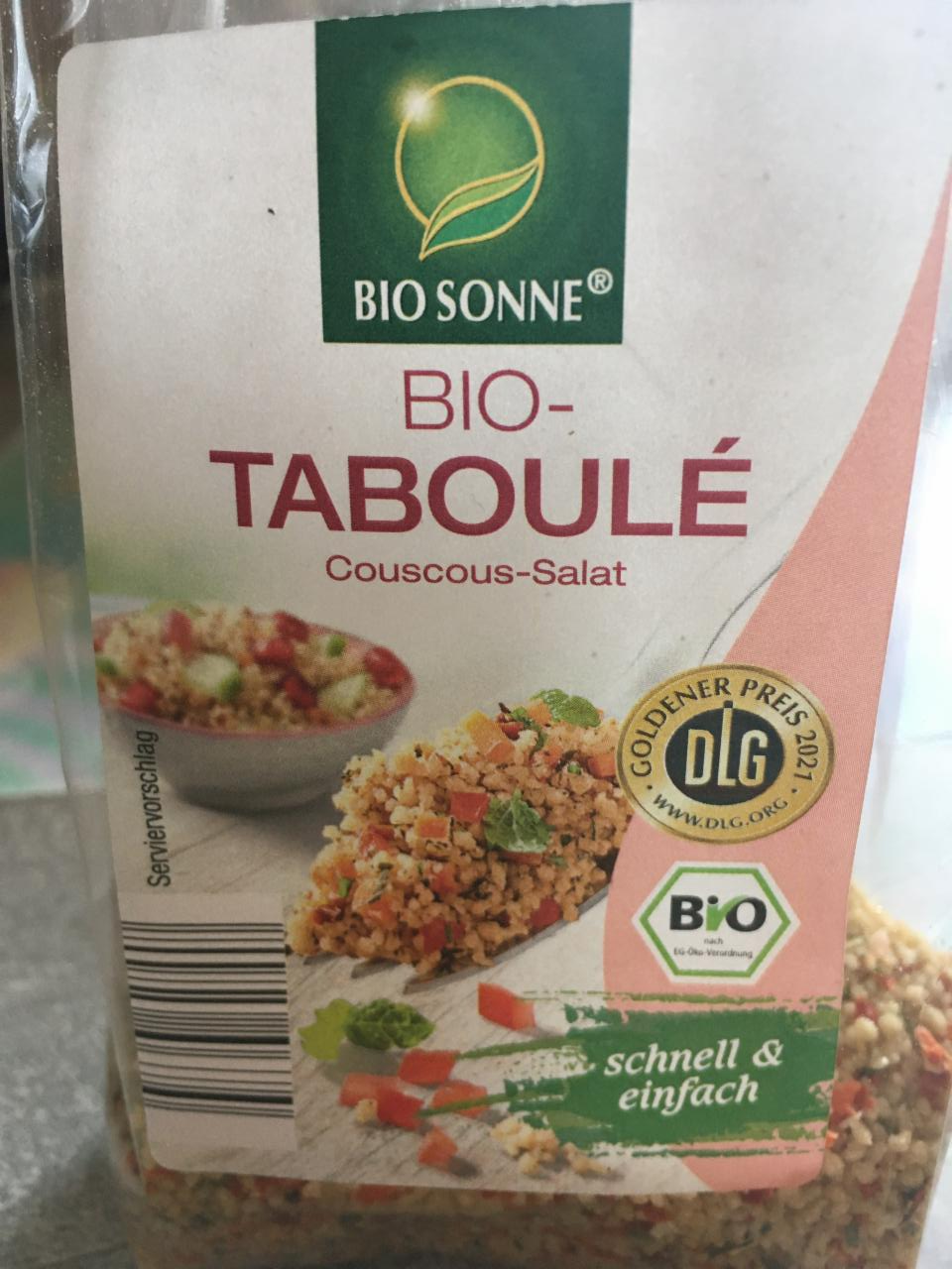 Fotografie - Bio-Taboulé Couscous Salat Bio Sonne