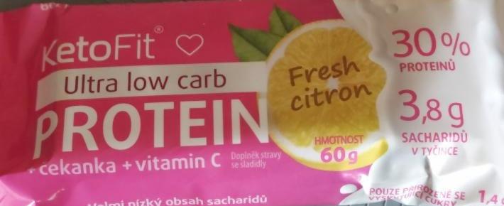 Fotografie - Ultra low carb Protein Fresh citron KetoFit