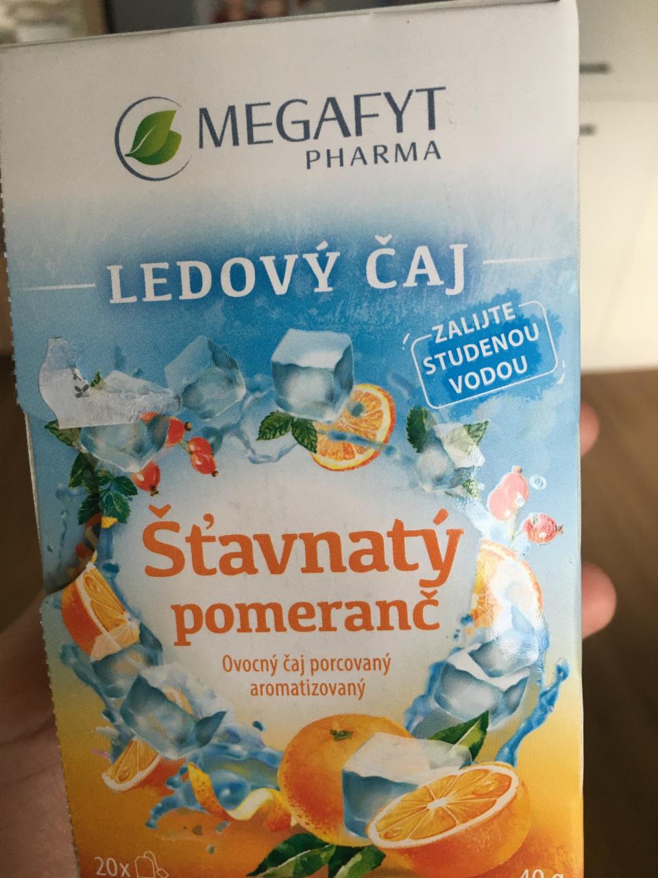 Fotografie - ledový čaj šťavnatý pomeranč Megafyt