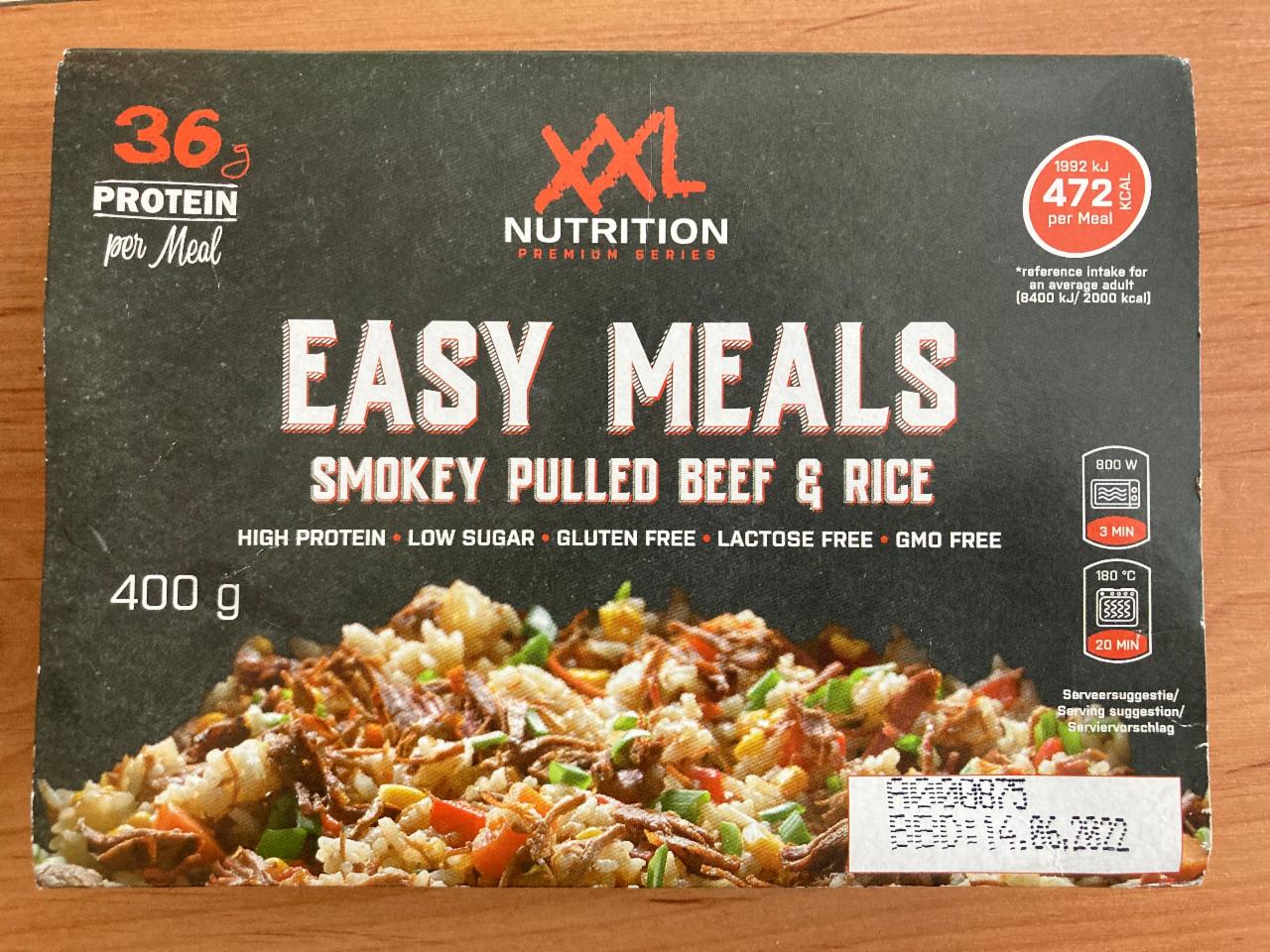 Fotografie - Smokey Pulled Beef & Rice XXL Nutrition