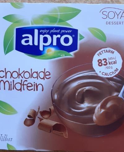 Fotografie - Sójový dezert s čokoládou, s vápníkem a vitaminy B2, B12 a D Alpro
