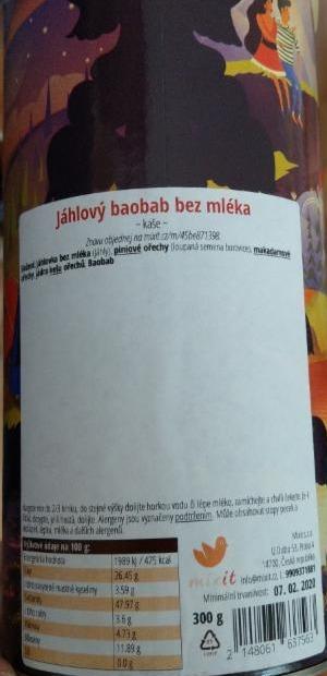 Fotografie - Jáhlový baobab bez mléka