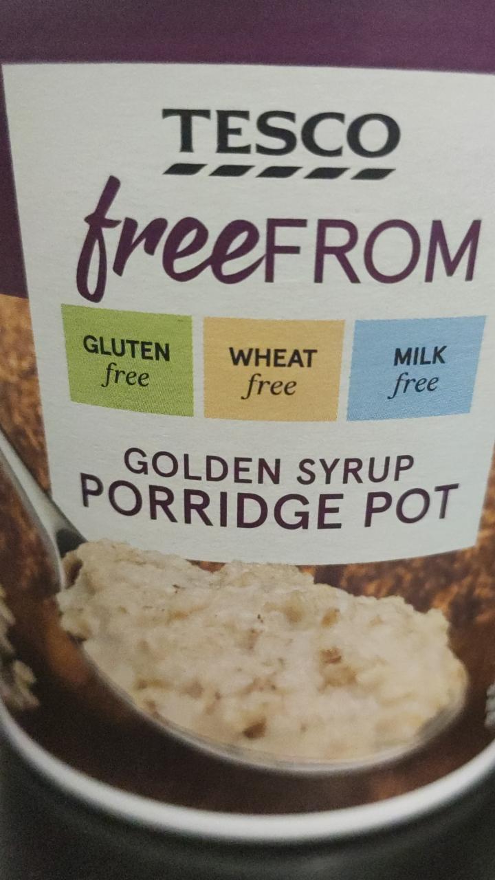 Fotografie - Golden syrup Porridge Pot Tesco free From
