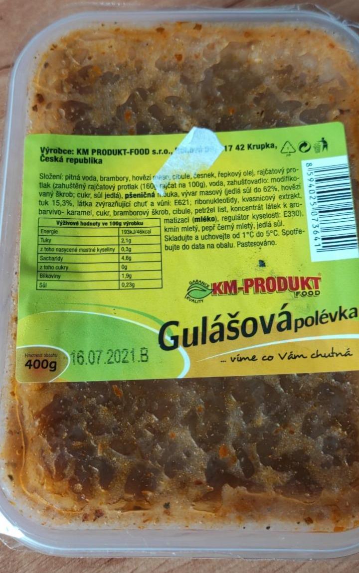 Fotografie - Gulášová polévka KM-produkt