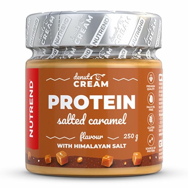 Fotografie - DeNuts cream protein salted caramel (slaný karamel s proteinem) Nutrend
