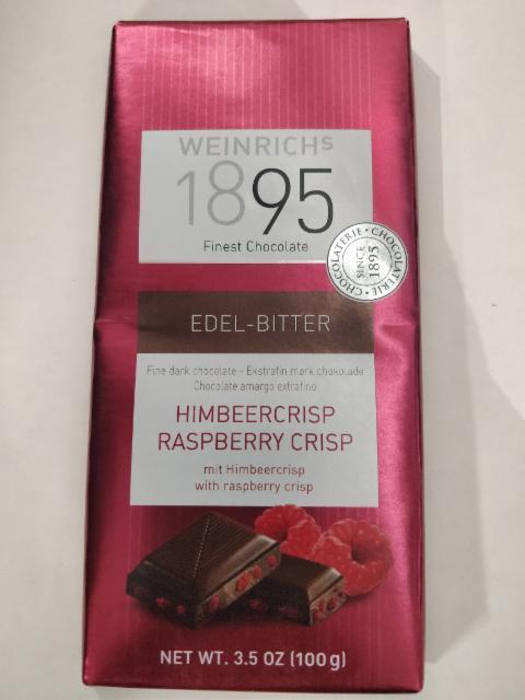 Fotografie - Himbeercrisp raspberry crisp finest dark chocolate Weinrichs