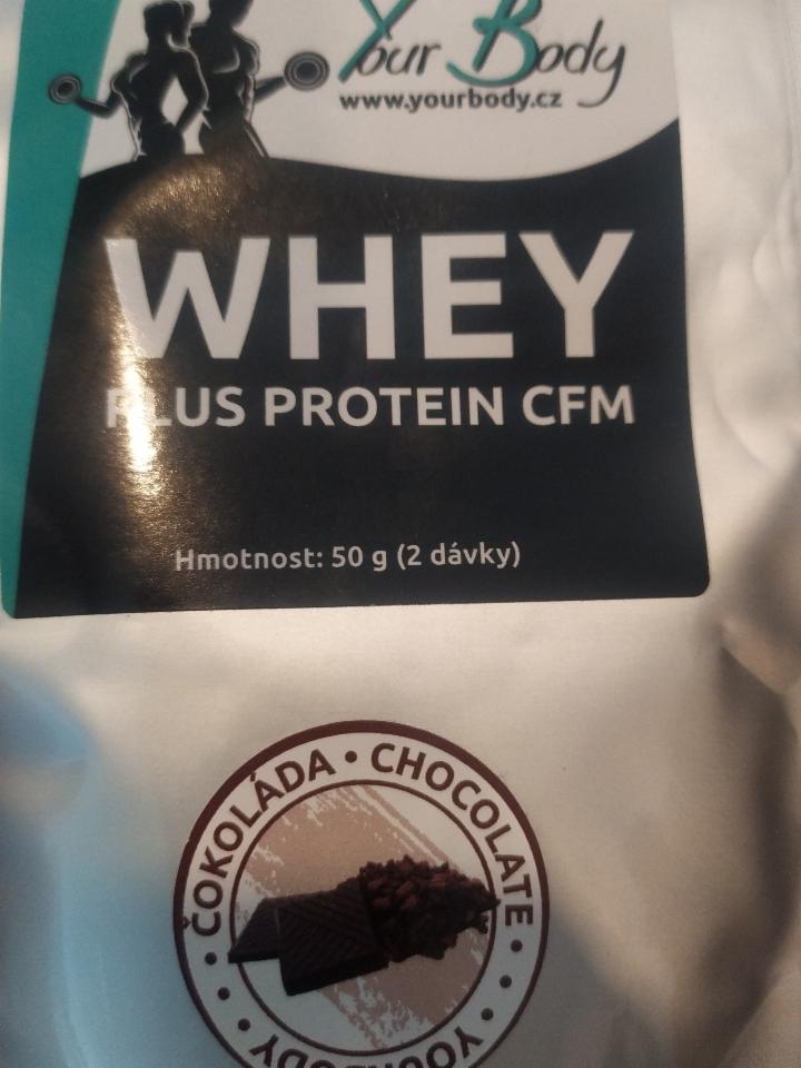 Fotografie - Whey Plus Protein čokoláda CFM Your body