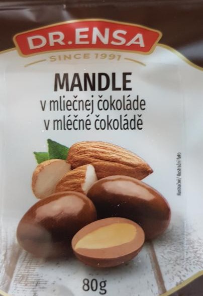 Fotografie - Mandle v mléčné čokoládě Dr.Ensa