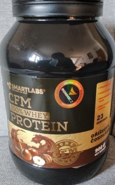 Fotografie - CFM 100% Whey protein oříšková čokoláda Smartlabs