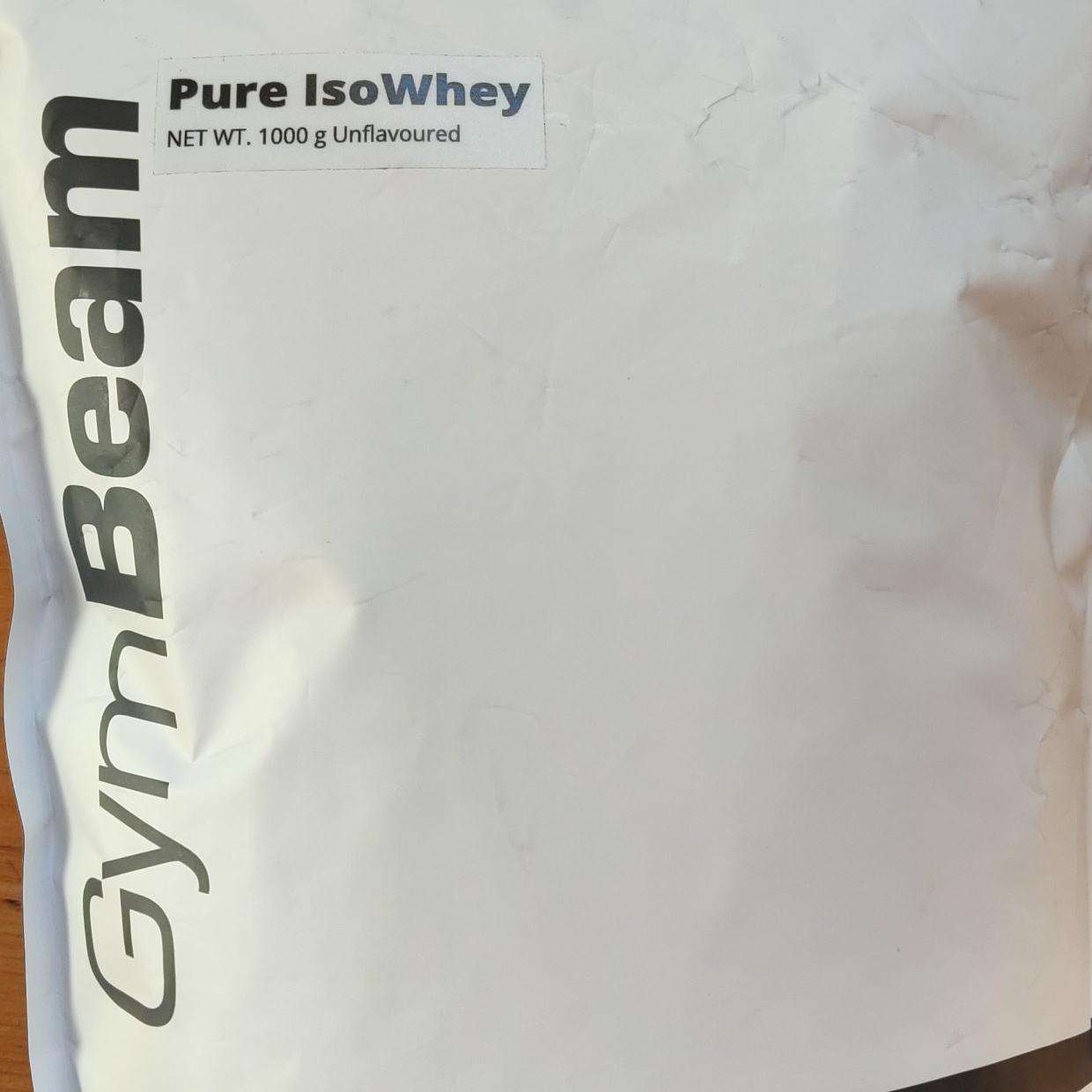 Fotografie - Pure IsoWhey Unflavoured GymBeam