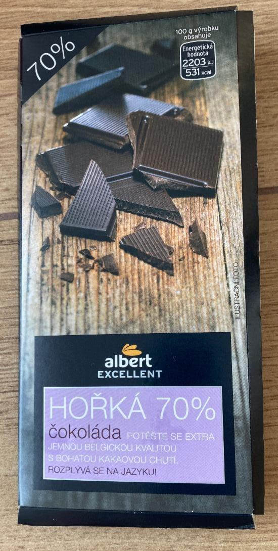 Fotografie - Hořká 70% čokoláda Albert Excellent