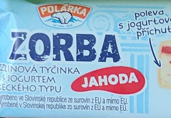 Fotografie - Zorba zmrzlinová tyčinka s jogurtem řeckého typu jahoda Polárka