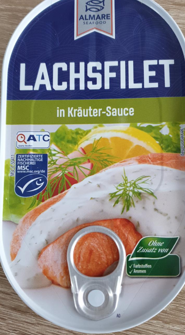 Fotografie - Lachsfilet in Kräuter-Sauce Almare Seafood