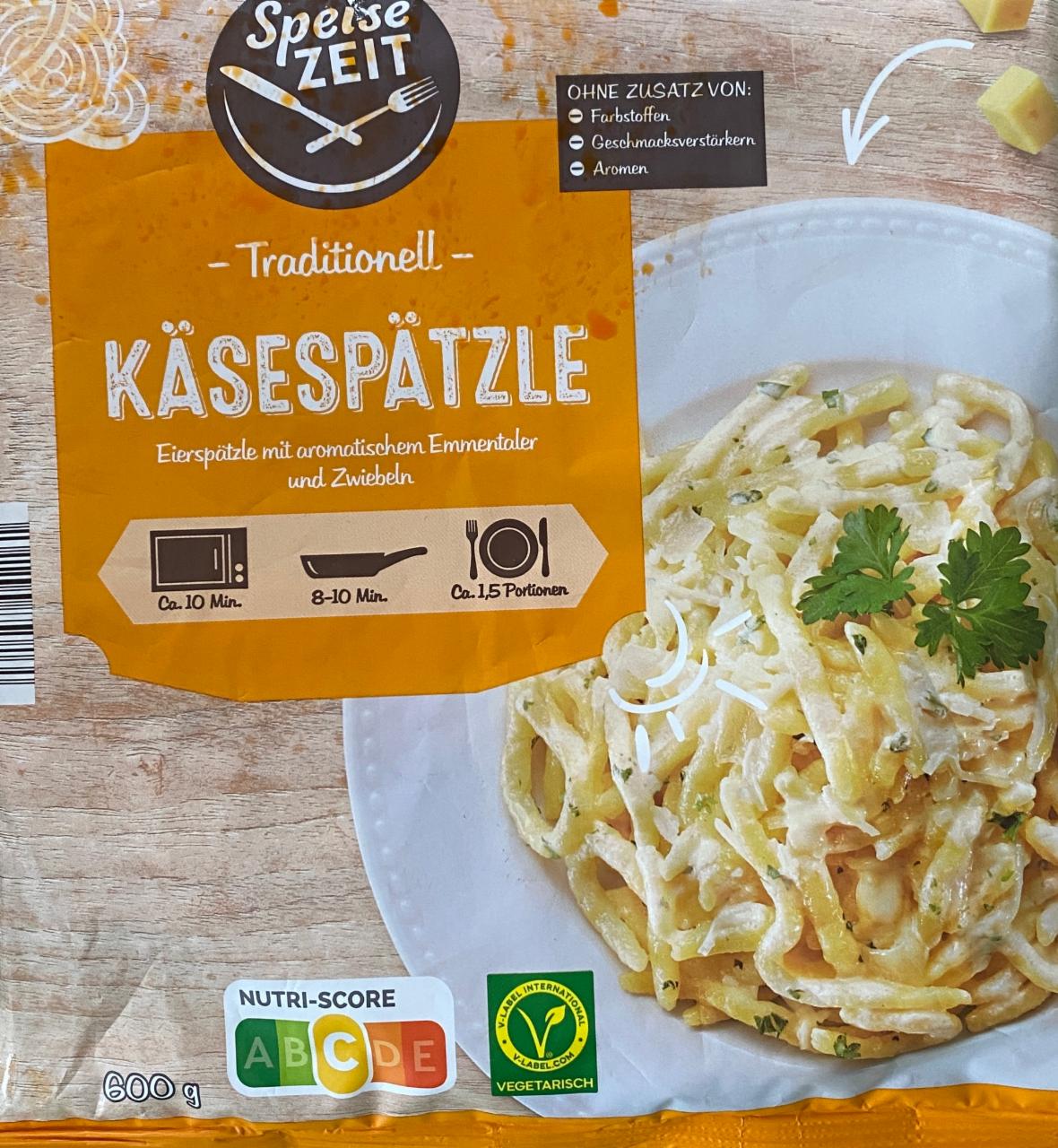 Fotografie - Traditionell Käsespätzle Speise ZEIT