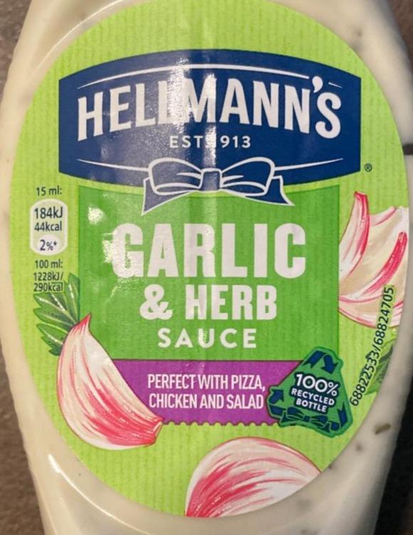 Fotografie - Garlic & herbs sauce Hellmann's