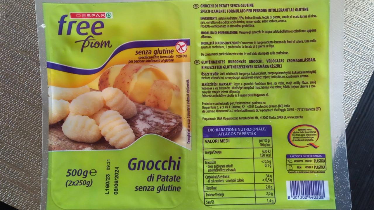 Fotografie - Free From Gnocchi di Patate senza glutine DeSpar