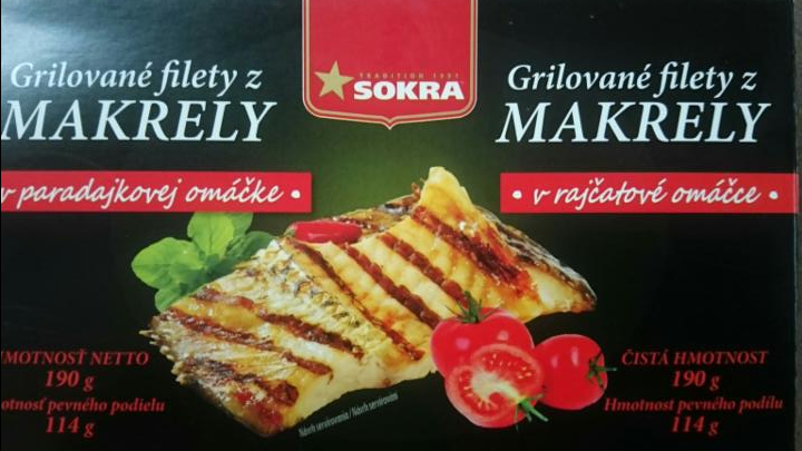 Fotografie - Grilované filety z Makrely v paradajkovej omáčke