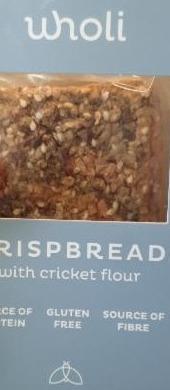Fotografie - Crispbread with cricket flour Wholi